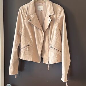 ANN TAYLOR LOFT pinkish Cream Jacket sz medium
